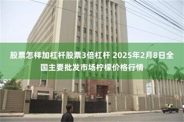 股票怎样加杠杆股票3倍杠杆 2025年2月8日全国主要批发市场柠檬价格行情