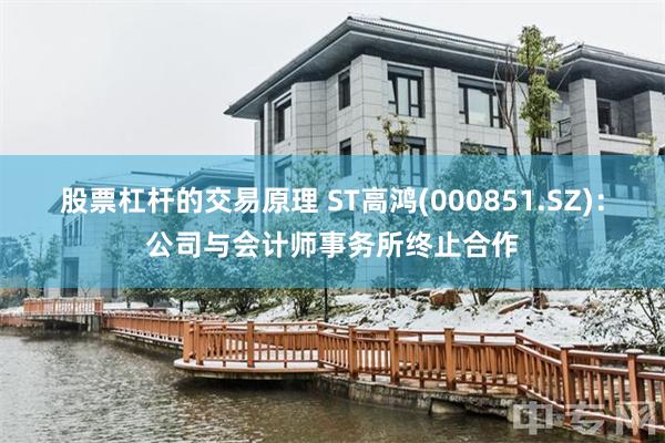 股票杠杆的交易原理 ST高鸿(000851.SZ)：公司与会计师事务所终止合作